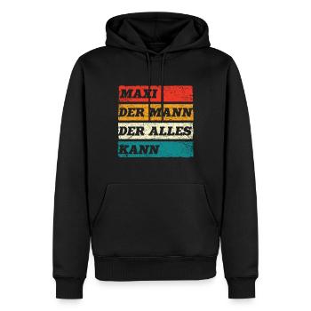 Maxi Der Mann Der Alles Kann Vorname Maxi - Männer Premium Bio Hoodie - Schwarz - Vorne - Nico (187cm)