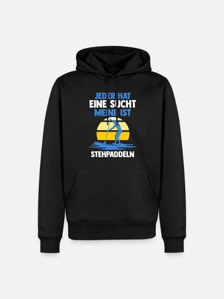 Stand Up Paddeling - Männer Premium Bio Hoodie - Schwarz
