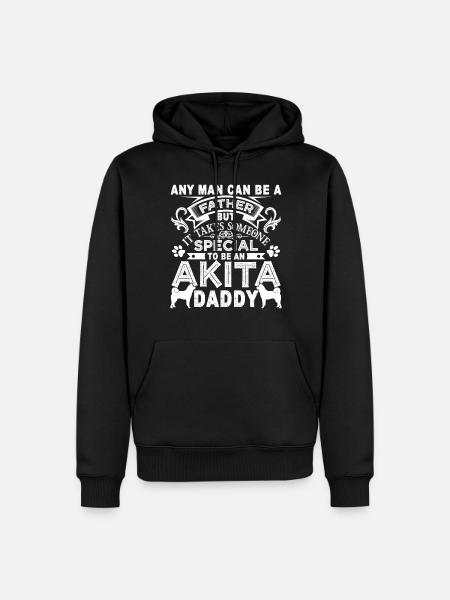 Akita Akita Daddy - Men’s Premium Organic Hoodie - black