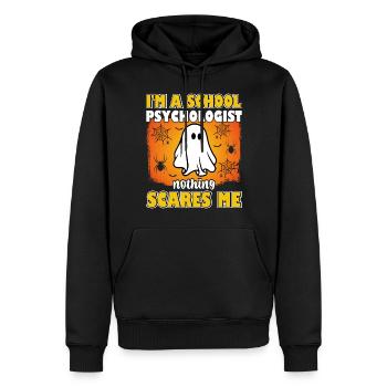 Je suis psychologue scolaire psychologie - Sweat à capuche Premium bio Homme - noir - Devant - Nico (187cm)