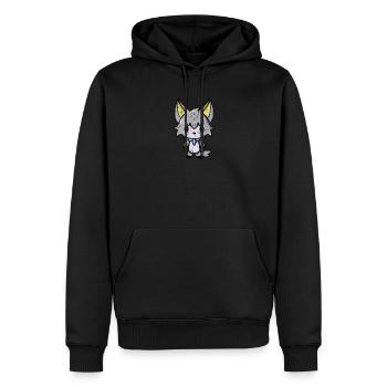 Wolf Wolfhound Vampire Emo - Sweat à capuche Premium bio Homme - noir - Devant - Nico (187cm)