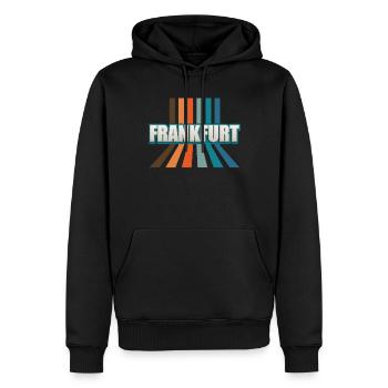 Frankfurterin Frankfurter Francfort - Sweat à capuche Premium bio Homme - noir - Devant - Nico (187cm)
