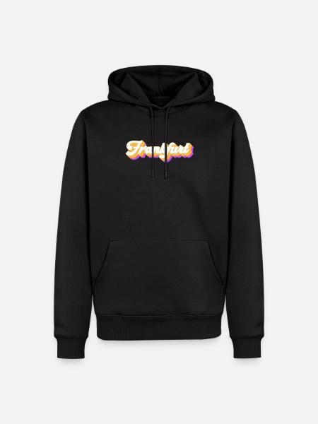 Francfort Francfort - Sweat à capuche Premium bio Homme - noir
