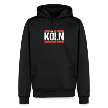 Kölnerin Kölner Köln - Männer Premium Bio Hoodie - Schwarz - Vorne - Nico (187cm)