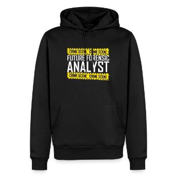 Forensics Forensic Scientist Forensic Science - Men’s Premium Organic Hoodie - black - Front - Nico (187cm)