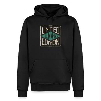 Awesome Since 1966 Retro Vintage Design - Männer Premium Bio Hoodie - Schwarz - Vorne - Nico (187cm)