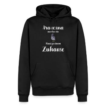 Araucana Hühner I Hühnerrasse Huhn Motiv für - Männer Premium Bio Hoodie - Schwarz - Vorne - Nico (187cm)