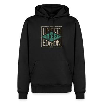 Awesome Since 1972 Retro Vintage Design - Männer Premium Bio Hoodie - Schwarz - Vorne - Nico (187cm)