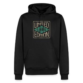 Awesome Since 1985 Retro Vintage Design - Männer Premium Bio Hoodie - Schwarz - Vorne - Nico (187cm)