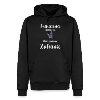 Araucana Hühner I Hühnerrasse Huhn Motiv für - Männer Premium Bio Hoodie - Schwarz - Vorne - Nico (187cm)