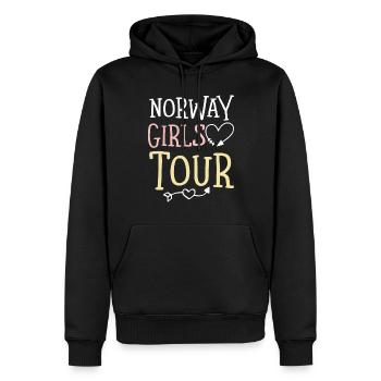 Tournée des filles de Norvège - Sweat à capuche Premium bio Homme - noir - Devant - Nico (187cm)
