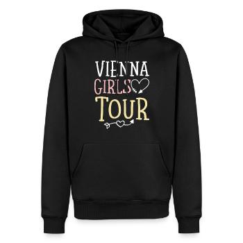 Vienna Girls Tour Wien - Sweat à capuche Premium bio Homme - noir - Devant - Nico (187cm)