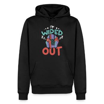 Je suis anéanti Sleeping Sloth - Sweat à capuche Premium bio Homme - noir - Devant - Nico (187cm)