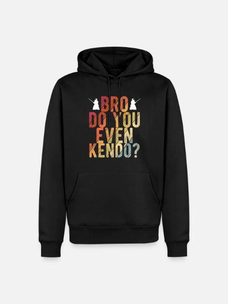 Japanischer Schwertkampf Kendo - Männer Premium Bio Hoodie - Schwarz