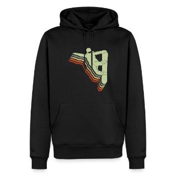 Snowboard Spruch für Snowboarder - Männer Premium Bio Hoodie - Schwarz - Vorne - Nico (187cm)