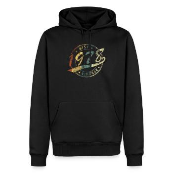 Meilleur Vintage Jahrgang 1978 Retro Design - Sweat à capuche Premium bio Homme - noir - Devant - Nico (187cm)