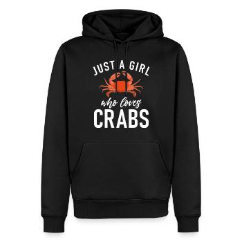 Krabbenliebhaber Geschenke - Männer Premium Bio Hoodie - Schwarz - Vorne - Nico (187cm)