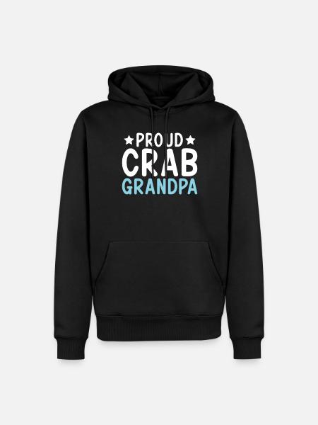 Crab Lover Gifts - Men’s Premium Organic Hoodie - black