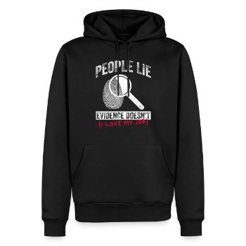 Forensisches Kriminologie-design Für Forensische - Männer Premium Bio Hoodie - Schwarz - Vorne - Nico (187cm)