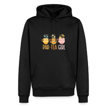 Par-tea Girl Chai Buveur de thé Amateurs de thé Chai Thé - Sweat à capuche Premium bio Homme - noir - Devant - Nico (187cm)