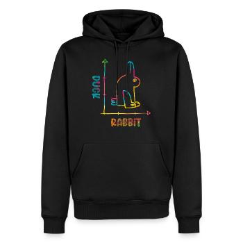 Kaninchen Besitzer Tier Kaninchen Liebhaber Hase - Männer Premium Bio Hoodie - Schwarz - Vorne - Nico (187cm)