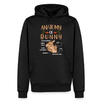 Kaninchen Besitzer Tier Kaninchen Liebhaber Hase - Männer Premium Bio Hoodie - Schwarz - Vorne - Nico (187cm)