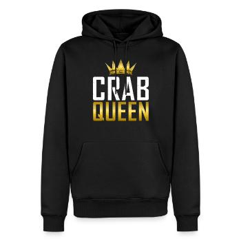 Cadeaux Crab Lover - Sweat à capuche Premium bio Homme - noir - Devant - Nico (187cm)