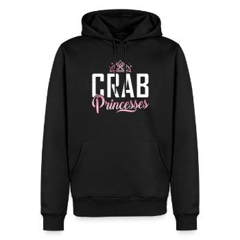 Cadeaux Crab Lover - Sweat à capuche Premium bio Homme - noir - Devant - Nico (187cm)