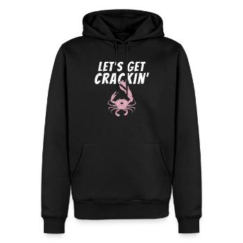 Cadeaux Crab Lover - Sweat à capuche Premium bio Homme - noir - Devant - Nico (187cm)