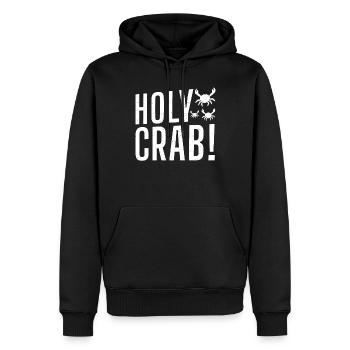 Cadeaux Crab Lover - Sweat à capuche Premium bio Homme - noir - Devant - Nico (187cm)