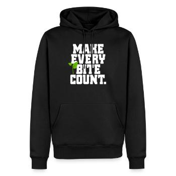 Veganer Make Every Count Go Vegan Veganerin - Sweat à capuche Premium bio Homme - noir - Devant - Nico (187cm)