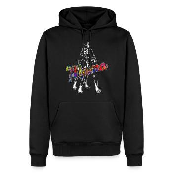 Doberman Pinscher Doberman Pinscher Mama - Men’s Premium Organic Hoodie - black - Front - Nico (187cm)