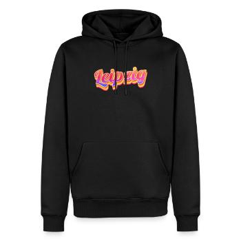 Leipzigerin Leipziger Leipzig - Sweat à capuche Premium bio Homme - noir - Devant - Nico (187cm)