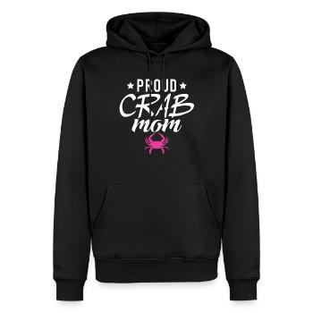 Cadeaux Crab Lover - Sweat à capuche Premium bio Homme - noir - Devant - Nico (187cm)