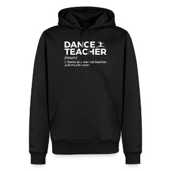 Danse pour les professeurs de danse - Sweat à capuche Premium bio Homme - noir - Devant - Nico (187cm)