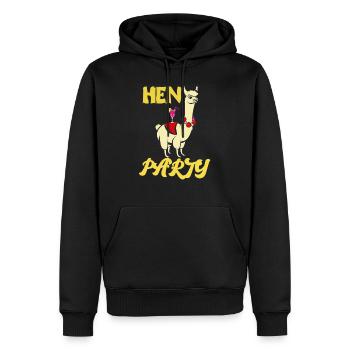 Hen Party Hen Hen Party drôle - Sweat à capuche Premium bio Homme - noir - Devant - Nico (187cm)