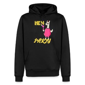 Enterrement de vie de jeune fille JGA Mariage féminin - Sweat à capuche Premium bio Homme - noir - Devant - Nico (187cm)