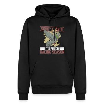 Taubenrennen Und Taubenrenntaubenzucht - Männer Premium Bio Hoodie - Schwarz - Vorne - Nico (187cm)