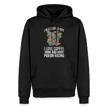 Taubenliebhaber Und Taubenrennfahrer - Männer Premium Bio Hoodie - Schwarz - Vorne - Nico (187cm)
