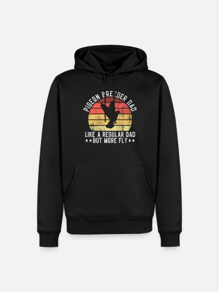 Taubenzüchter Vater Und Taubenrennvater - Men’s Premium Organic Hoodie - black