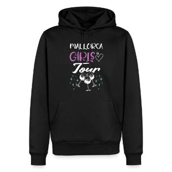 Mallorca Girls Tour - Männer Premium Bio Hoodie - Schwarz - Vorne - Nico (187cm)
