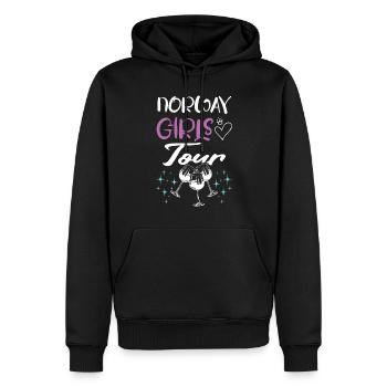 Tournée des filles de Norvège - Sweat à capuche Premium bio Homme - noir - Devant - Nico (187cm)