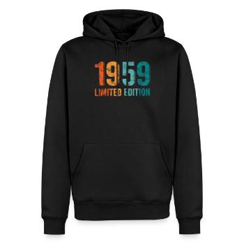 Edition Limitée Vintage 1959 Retro Vintage - Sweat à capuche Premium bio Homme - noir - Devant - Nico (187cm)