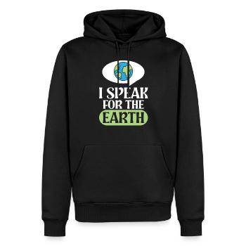 Environmental Activism Speak For The Earth Environmental Protection - Men’s Premium Organic Hoodie - black - Front - Nico (187cm)