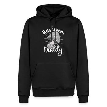 Mushroom picker mushroom mushroom hunter mushroom lover mushroom farm - Men’s Premium Organic Hoodie - black - Front - Nico (187cm)
