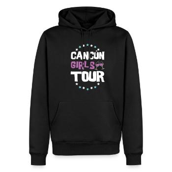 Cancun Girls Tour - Sweat à capuche Premium bio Homme - noir - Devant - Nico (187cm)