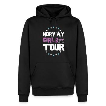 Tournée des filles de Norvège - Sweat à capuche Premium bio Homme - noir - Devant - Nico (187cm)
