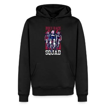 Radrennen Team Fahrrad Wettrennen Radrennfahrer - Männer Premium Bio Hoodie - Schwarz - Vorne - Nico (187cm)