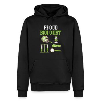 Stolzer Biologe Biologin Biologie Biologielehrer - Männer Premium Bio Hoodie - Schwarz - Vorne - Nico (187cm)