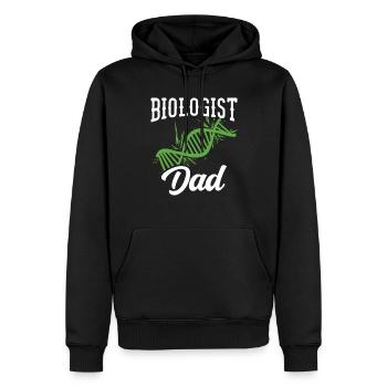 Biologe Papa Biologielehrer Biologin Biologie - Männer Premium Bio Hoodie - Schwarz - Vorne - Nico (187cm)